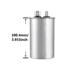 BOJACK 50 uF ±5% 50 MFD 370/450 V CBB65 Round Run Start Capacitor for AC Motor Run or Fan Start and Cool or Heat Pump Air Conditione