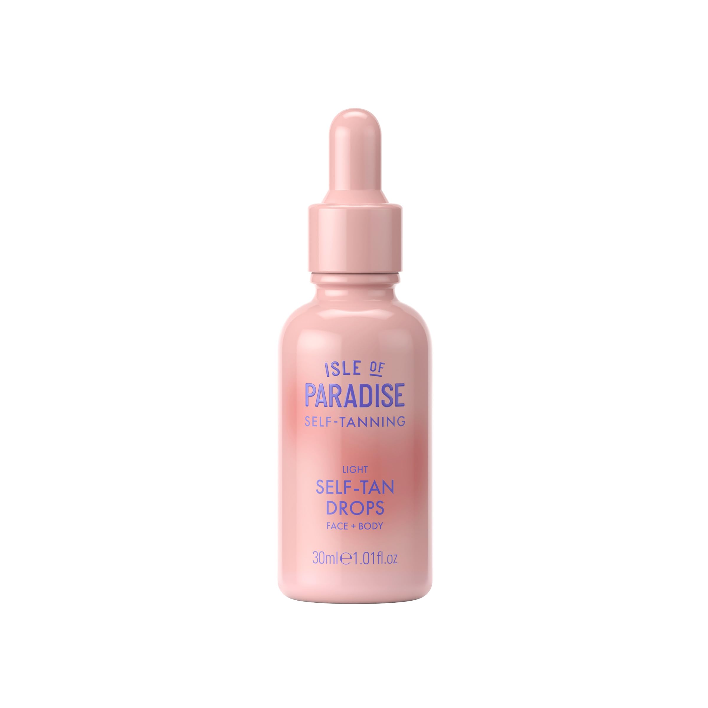 Isle of Paradise Self Tanning Face & Body Drops- Light, Self Tanner Drops for a Natural Bronze, Long-lasting Tan, Cruelty Free, Fragrance Free & Dermatologist-Approved, 1.01 fl. oz