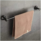 Towel Rails Solid Brass Towel Rack with Bar for Bathroom Shelf Wall Mounted, Oil Rubbed Bronze, 61.5 cm/Toilet Brush Set (Color : Toilet Brush Set) (Single Towel Rail b)