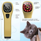 Portable Red Light Therapy for Dogs, Handheld Cold Laser Therapy Vet Device & Infrared Light Therapy for Pet, Muscle & Joint Pain Relief from Dog Arthritis