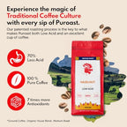 Puroast Low Acid Coffee Flavored Coffee | Hazelnut Ground | Medium Roast | High Antioxidants & High pH |No Bitter Aftertaste | Reduced Heartburn & GERD | Suitable for Cold Brew - 2.2 LB