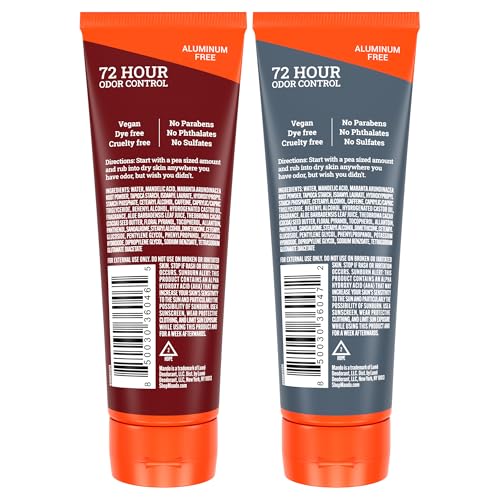 Mando Whole Body Deodorant For Men - Invisible Cream - 72 Hour Odor Control - Aluminum Free, Baking Soda Free, Skin Safe - 3 Ounce Tube (Pack of 2) - Bourbon Leather and Mount Fuji