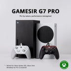 GameSir G7 Pro Wired Controller for Xbox Series X|S, Xbox One, Wireless Gamepad for PC&Android with TMR Sticks, Hall Effect Analog Triggers, 1000Hz Polling Rate, 3.5mm Audio Jack - Black