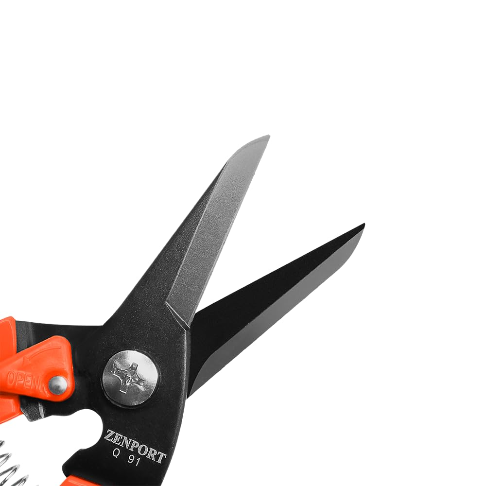 Zenport Q91 Ultra Twig and Hoof Trimming Shears, 7.25-Inch, Orange