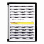 10+12mm Mixed 12+14mm Mixed Tray Mink Eyelash Extension Natural 3D Russian Volume Faux Eyelashes Individual 20D Cluster Lashes Makeup (16mm+18mm Mixed)