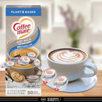 Vanilla Oat Milk Creamer Singles, 50 Count Box (Pack of 2) with ZESTI 20ML Spoon – Plant-Based, Non-Dairy, Vegan, Gluten-Free