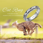 Ladytree Anxiety Relieve Rings 925 Sterling Silver Spinner Fidget Ring Worry Stress Relieving Boredom ADHD Autism Ring Platinum Plated Jewelry Birthday Gifts for Women Men