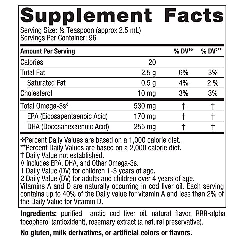 Nordic Naturals Children’s DHA, Strawberry - 8 oz for Kids - 530 mg Omega-3 with EPA & DHA - Brain Development & Function - Non-GMO - 96 Servings