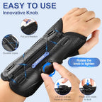 NEENCA Carpal Tunnel Wrist Brace for Night Support,Knob Adjustable Hand Brace for Tendonitis,Arthritis Pain，Sprain,Wrist Splint Support with Sleeves for Women&Men. (Right Hand, Small)