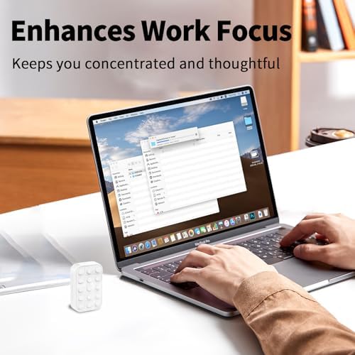 Fidget Toys Adults Metal Fidget Slider Magnetic EDC Haptic Fidget Toys for Adults (Matte White)