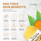 Turmeric Face Cream – All Natural Skin Brightening Lotion – Turmeric Whipped Body Butter for Dark Spots, Hyperpigmentation – Turmeric Skincare Cleanses, Fights Acne, Evens Tone, Scars, Sun Damage
