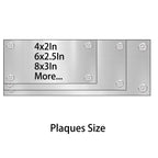 signxuni Custom Bench Plaques - Memorial Plaques for Outdoors 6 x 2.5 Inch