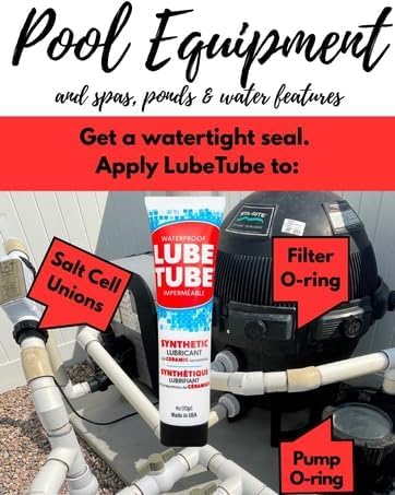 LubeTube 4oz (2-Pack) Multipurpose Synthetic Grease for Pool Equipment, Plumbing Fixtures, RV Toilets, Marine Systems, Machinery & Household Use – PFAS-Free, Food-Grade, Ceramic-Enhanced – Made in USA
