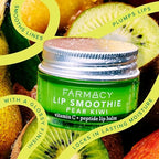 Farmacy Peptide Lip Balm - Lip Smoothie Hydrating Lip Balm with Vitamin C to Visibly Plump + Smooth Lip Lines - Nourishing Lip Treatment with a High-Gloss Finish - Pear Kiwi (10g)