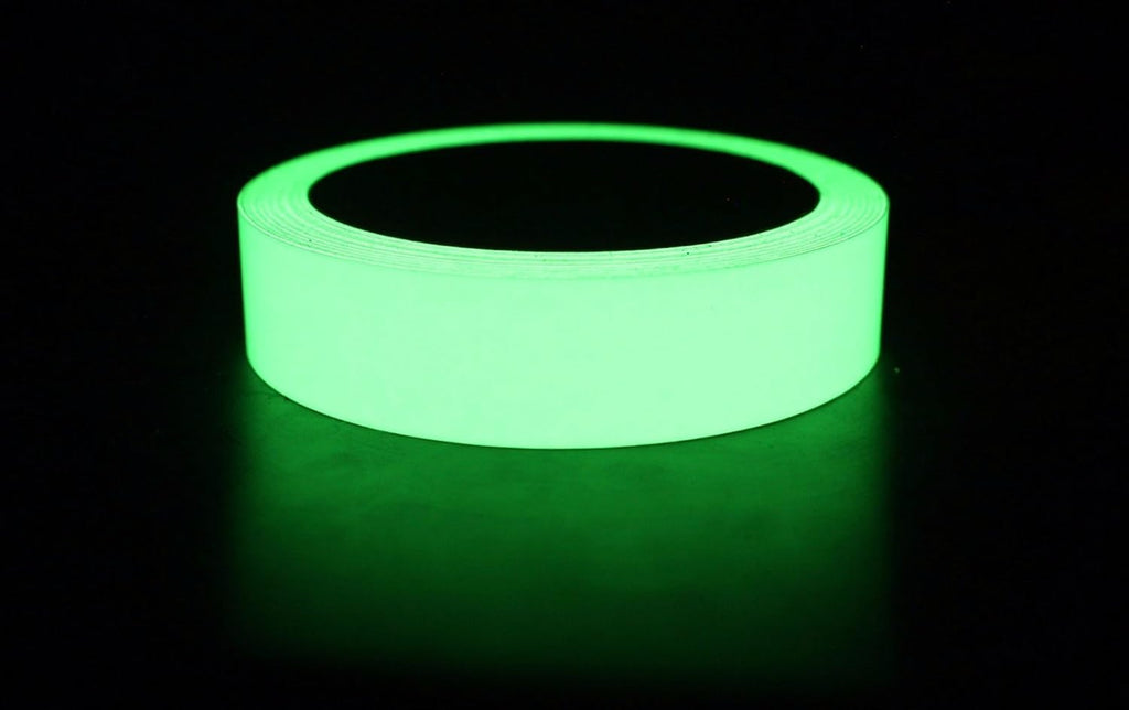Lockport Glow in The Dark Tape - 30 Ft x 1 in - Bright - Rechargeable - Reflective - Glow Tape in The Dark - Halloween Decoration, Christmas Decor, Night Decorations, Home Marking, Stairs, Exit Sign