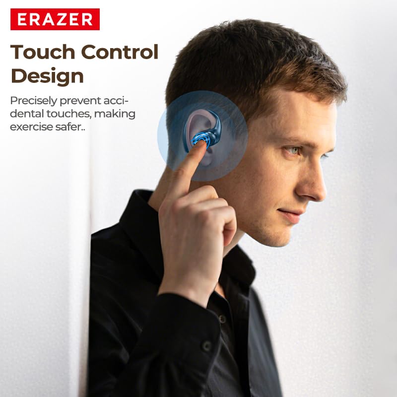 ERAZERL XP18 AI Translation Earbuds Real Time,134 Languages Translator Device No Subscription,Bluetooth 6.0 Translator Earbud 3-in-1 with 7 Translation Modes for Travel Business Meeting Learning Black