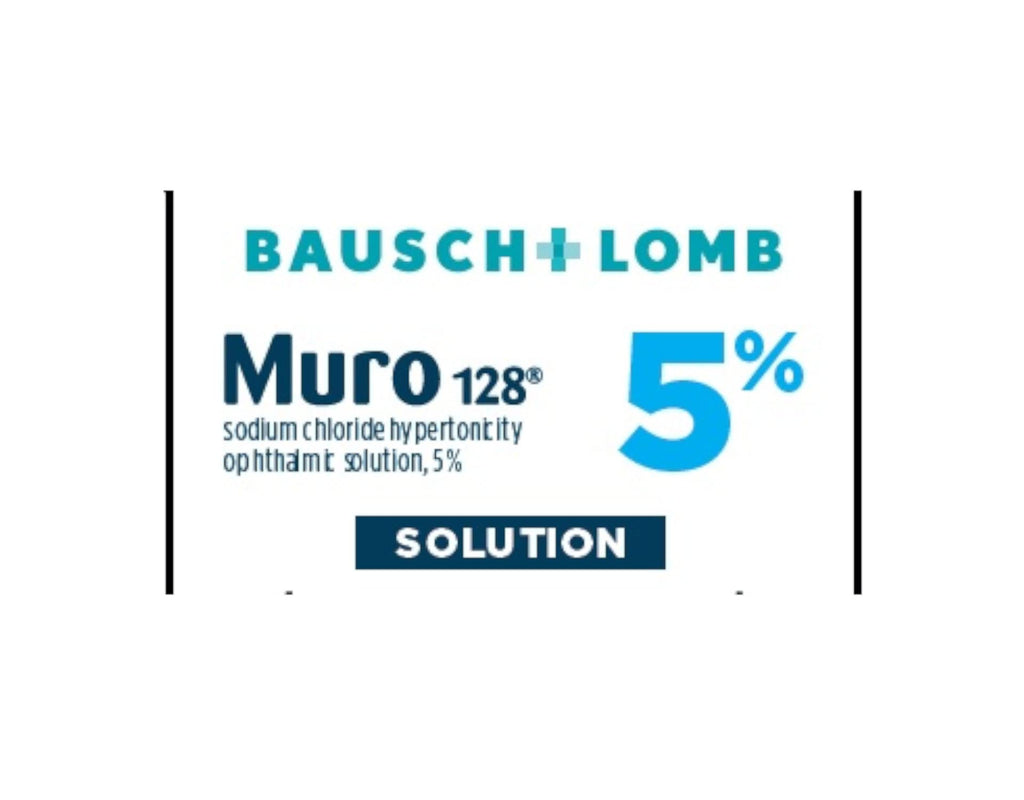 Bausch & Lomb Muro 128 Solution 5% 15 mL (Pack of 2)