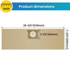 12 Pack DXVA25-4040 Shop Vac Bags for DEWALT 4 Gallon Replacement for DXV04T 4 Gallon Wet/Dry Vacuum