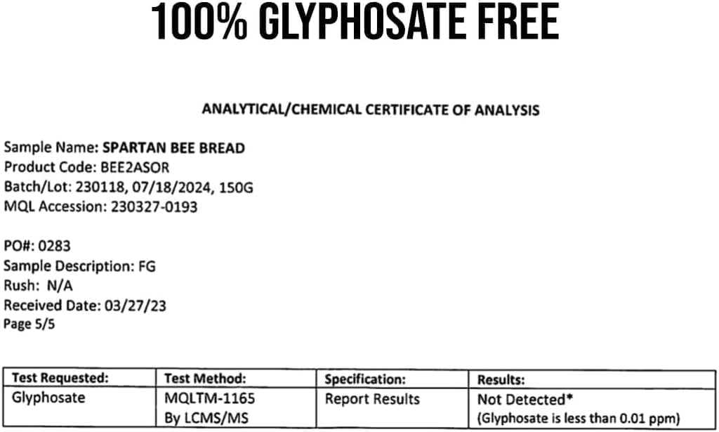 Spartan Bee Bread Chewables – Bee Bread Raw Organic Natural Multivitamin with Bee Pollen, Propolis & Royal Jelly | Fermented for Energy, Vitality, Recovery & Immunity | Non-GMO, Nothing Synthetic