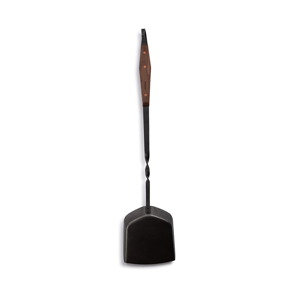 Barebones Cowboy Grill Coal Shovel - Durable Stainless Steel Ash Shovel with Walnut Handle for Fire Pit