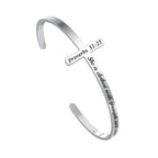 M MOOHAM Silver Cross Bracelet, Christian Gifts for Women