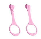 10pcs Walk Assistant Plastic Baby Crib Pull Rings for Baby Pull Up Rings Cot Hanging for Infant Toddler Practice Tool (Pink 10pcs)