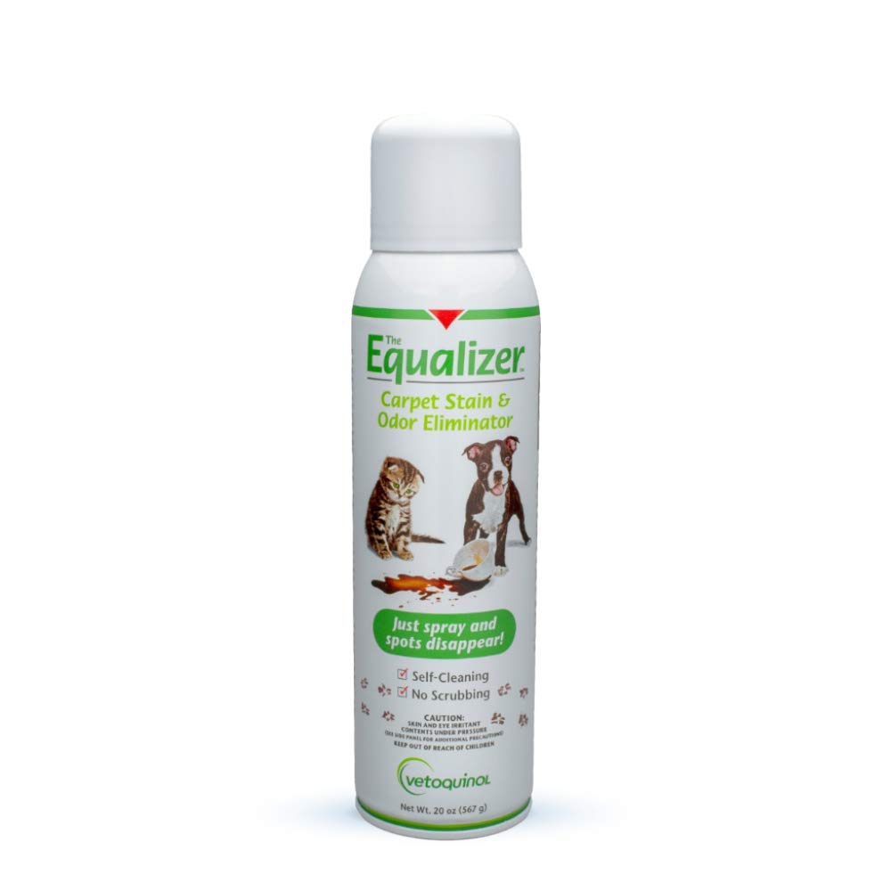 Vetoquinol Equalizer Pet Carpet Cleaner, Stain Remover & Odor Eliminator, Carpet Spot Cleaner, 20oz