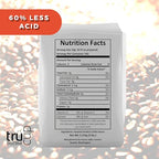 trücup Low Acid Coffee, Light Roast Whole Bean Coffee 80 Oz, Natural Water&Steam Process (60% Less Acid), Smooth Flavor, Stomach-Friendly Rich in Antioxidants