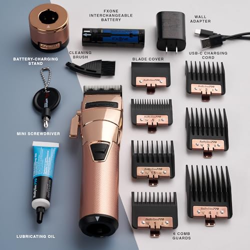 BaBylissPRO FXONE Professional Cordless Hair Clipper for Men