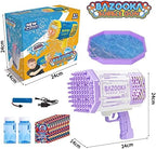 Bubble Gun, 69 Holes Bubble Machine Bubbles Kids Toys for Boys Girls Age 3 4 5 6 7 8 9 10 11 12 Year Old, Summer Outdoor Toy Birthday Wedding Party Favors