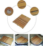 Natural Wooden Bath Mat Duckboard,Non Slip Bathroom Spa Shower Mat Sauna,Slatted Rectangular,Luxury Modern Doormat,Bamboo Bath Mat for Shower (Size : 40x70cm/16x28in)
