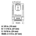 Master Lock ProSeries Brass Padlock, Set Your Own Combination Lock, Commercial Grade Locks with Code for Tools, Fences, Gates, 2-1/4 inches Wide, 1177D