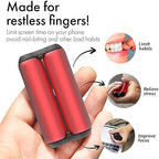 ONO Roller - Handheld Fidget Toy for Adults | Help Relieve Stress, Anxiety, Tension | Promotes Focus, Clarity | Compact, Portable Design (Junior Size/Aluminum, Red)