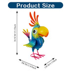 ViteenLight 15" Metal Parrot Statue Outdoor Garden Decor