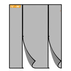 Yotache Magnetic Screen Door for Sliding Doors 72"x80", Screen Size 74"x81", Double-Sided Opening Screen Reinforced Mesh with Strong Magnets for French Front/Back Patio Doors