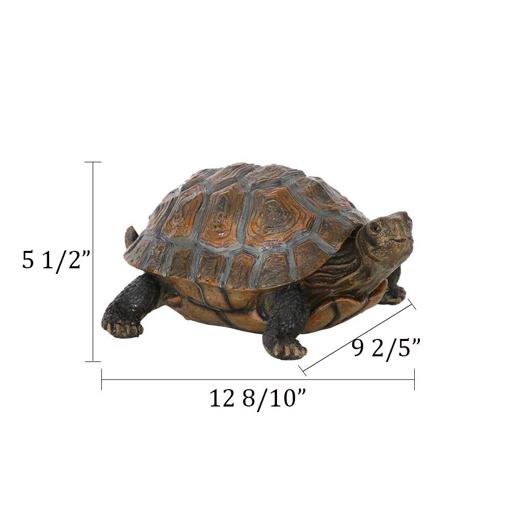 Danmu 1Pc of Polyresin Tortoise Statue 12 9/10" x 9 2/5" x 5 1/2"