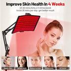 Red Light Therapy,Upgraded 2-in-1 Chips Red Light Therapy Lamp,660nm Red Light & 850nm Near Infrared Light Therapy Device with Red Light Therapy Belt and Stand Relieves Pain in All Parts of The Body