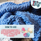 iDIY Chunky Yarn 3 Pack Skeins (72 Yards)-Tie Dye (Light Pink, Dark Pink, Red)-Fluffy Chenille Yarn Soft Throw & Baby Blankets, Arm Knitting, Crocheting &DIY Crafts & Projects! Homemade Holiday Gift