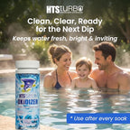 HTS Turbo 1.5 lbs Non-Chlorine Spa Shock - Oxidizer for Hot Tub & Spa - Fast-Dissolving, Crystal Clear Water, USA Made