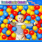 Vanland Ball Pit Balls for Baby and Toddler Phthalate Free BPA Free Crush Proof Plastic - Multicolored Pit Balls in Reusable Play Toys for Kids with Storage Bag