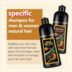 Instant Wine Red Hair Dye Shampoo for Gray Hair 3 in 1, Natural Red Hair Color Shampoo for Women Men Colors in Minutes, Salon Home Use Hair Dye 16.9 Fl Oz (Wine red)