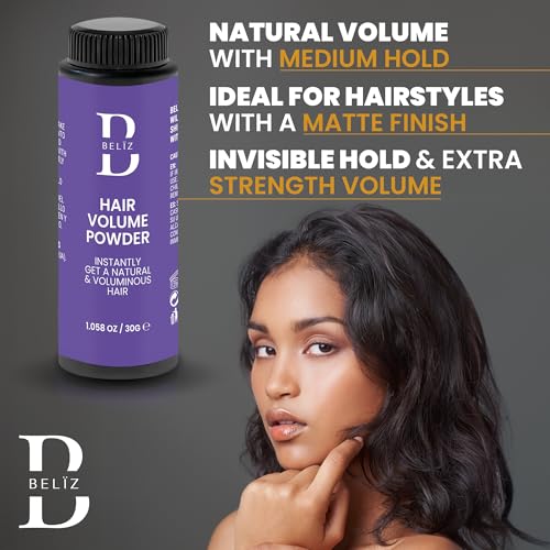 Styling Hair Powder - Volumizing & Texturizing - Styling Dust for Men & Women -Texture Powder - No Grease - Natural Matte Finish - Perfect for Fine - Thinning Hair - Vegan 1,06Oz/30gr