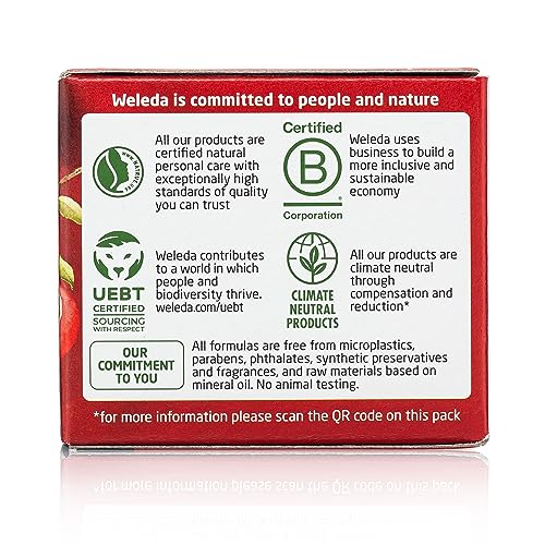 Weleda Face Care Plumping Day Cream, 1.3 Fluid Ounce, Plant Rich Moisturizer with Pomegranate and Maca Root Peptides