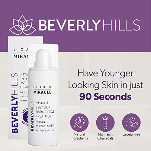 Beverly Hills Instant Facelift Anti Aging Eye Serum Treatment for Dark Circles, Puffy Eyes, Wrinkles, Under Eye Bags, Fine Lines, and Crows Feet | 30mL (120 Days Supply)