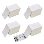 Immuson 4000 Fanfold 4 x 6 Direct Thermal Shipping Labels with Perforations, Permanent Adhesive, White Mailing Labels for Thermal Printer… (4000 Labels)