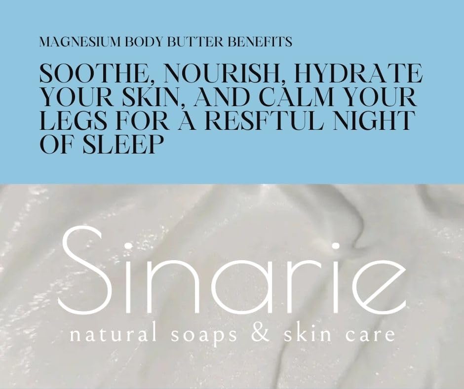 Sweet Dreams Magnesium Emulsified Body Butter, 4 oz., 1 Count | Mango Butter | Premium Magnesium Oil | Natural Ingredients | Magnesium Lotion