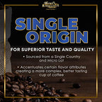 Mt. Whitney Colombia Monte Sierra Organic Single Origin, Medium Dark Roast, Smooth Full Flavored, Low Acid Coffee (Ground, 12 Oz)