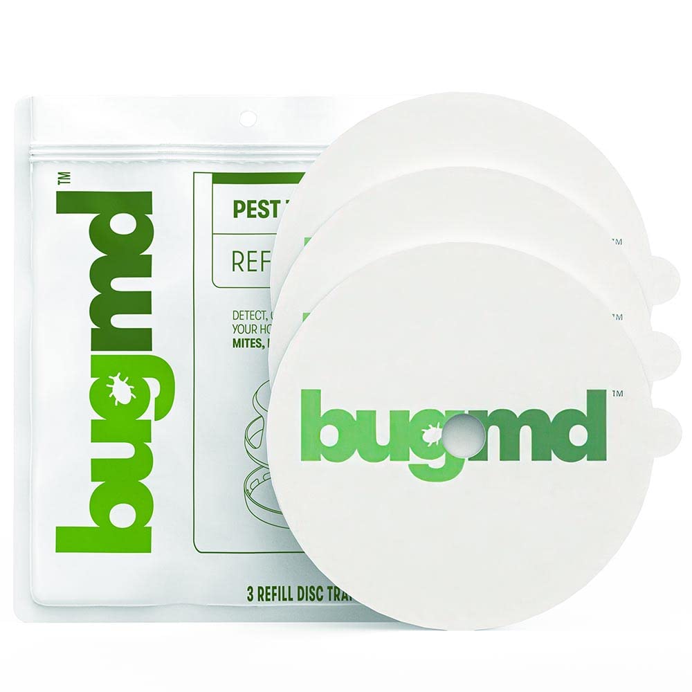 BugMD Termination Station Flea Trap Refills (Disc 3 Per Pack) - Pest Trapper, Traps Pest Control Sticky Pad, Flea Traps for Inside Your Home, Roach Trap, Non Toxic, Eco-Friendly, Family and Pet Safe