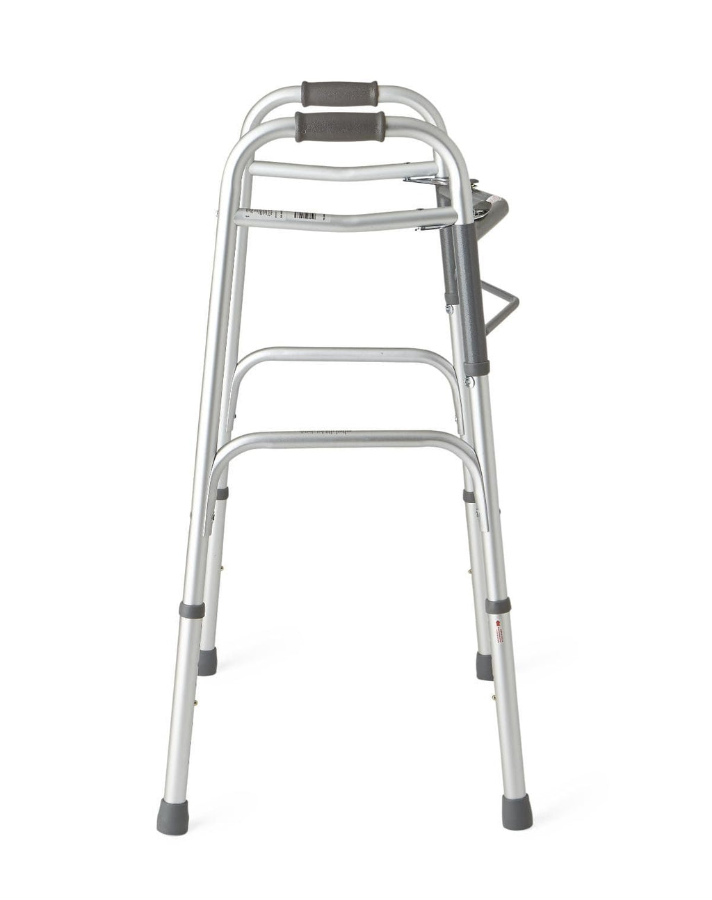 Two-Button Folding Walkers Without Wheels, 300 lbs Weight Capacity - Robust & Adjustable Mobility Aid for Elderly and Disabled Individuals