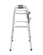 Two-Button Folding Walkers Without Wheels, 300 lbs Weight Capacity - Robust & Adjustable Mobility Aid for Elderly and Disabled Individuals